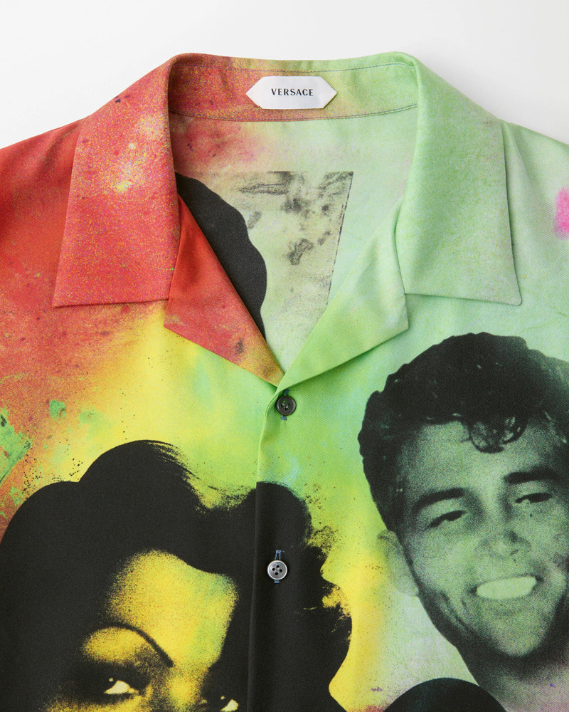 VERSACE Printed Silk Twill Shirt outlook
