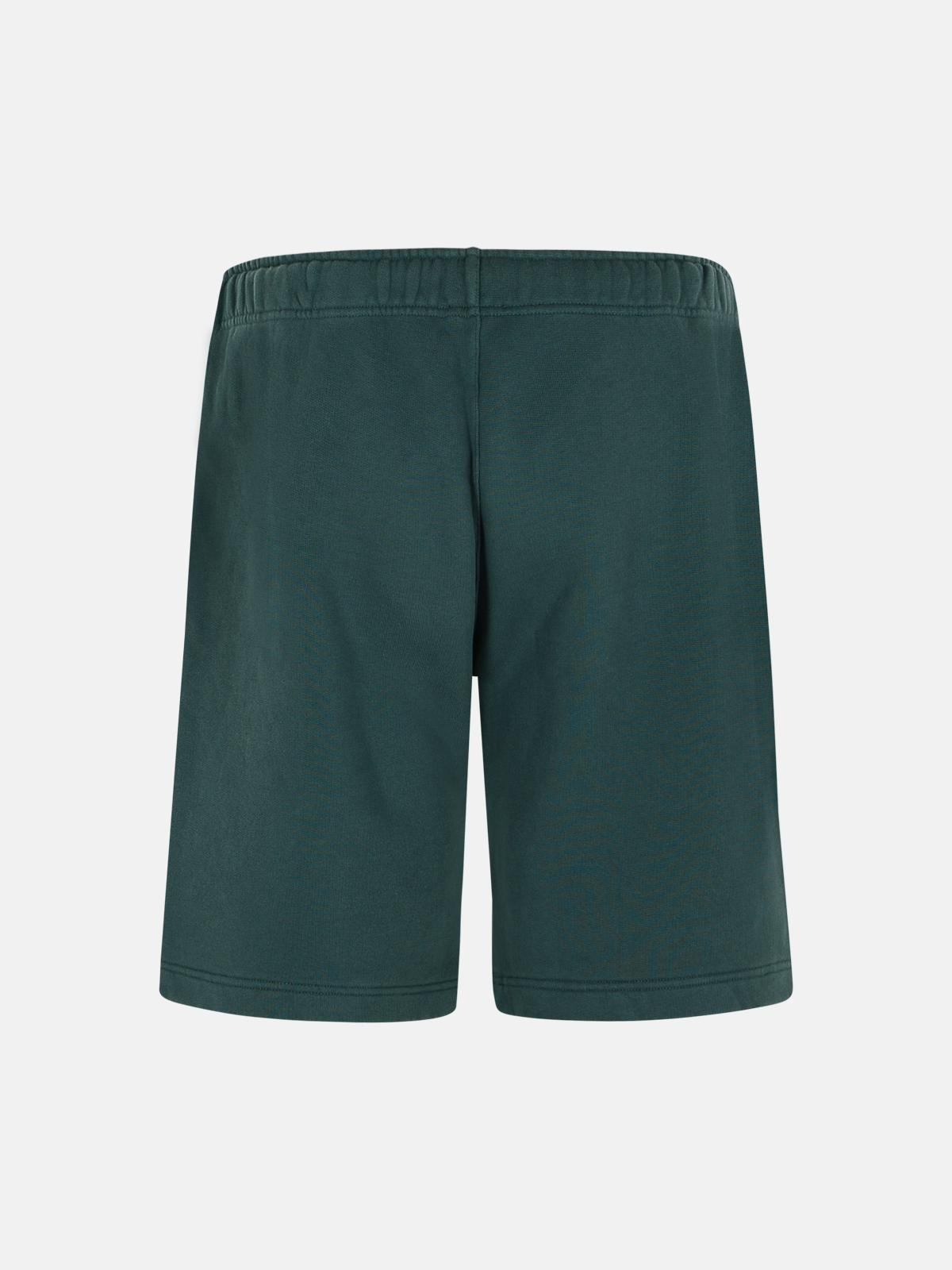 GREEN COTTON BERMUDA SHORTS - 3