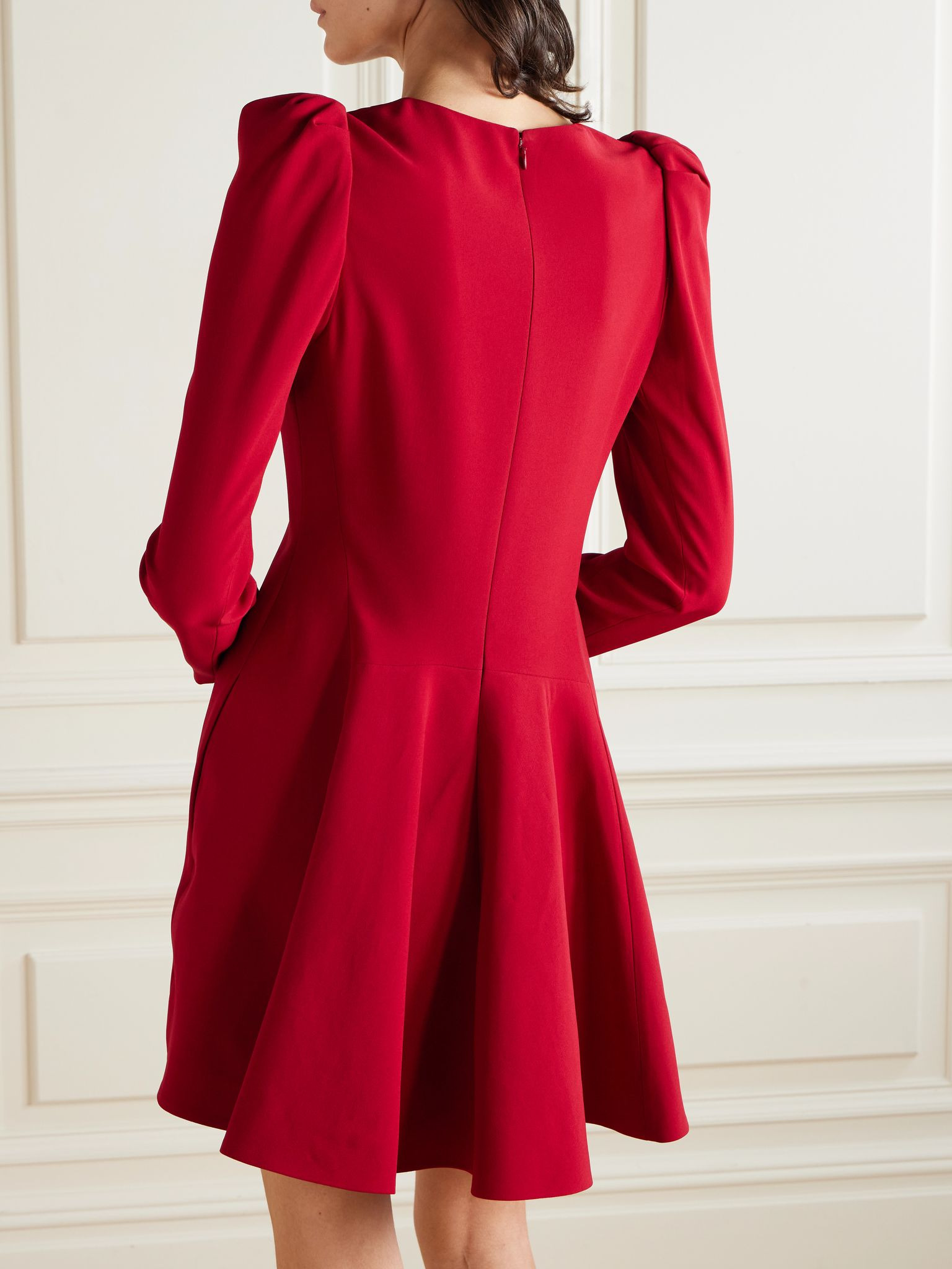 Crepe mini dress Red - 3