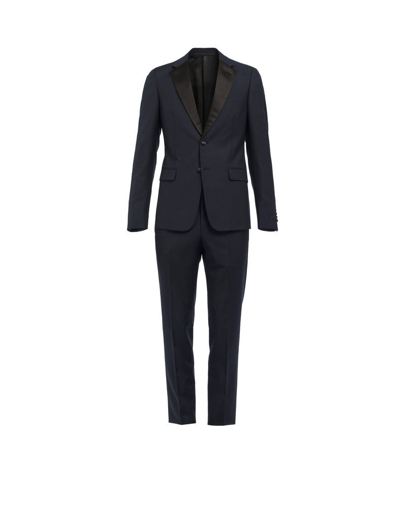 Singled-breasted two-button wool mohair tuxedo 1
