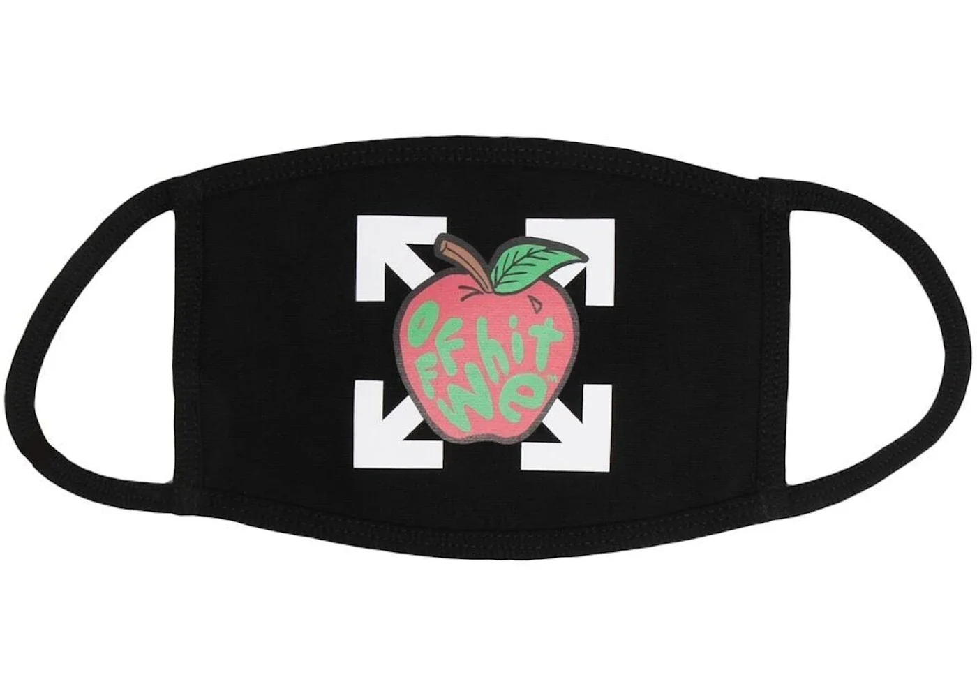 OFF-WHITE Apple Arrow Face Mask Black - 1