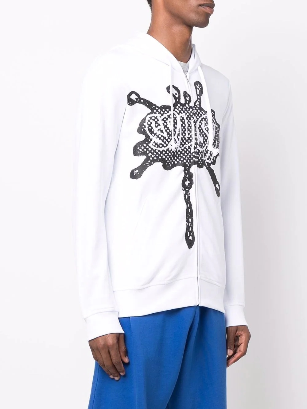 graphic-print drawstring hoodie - 3