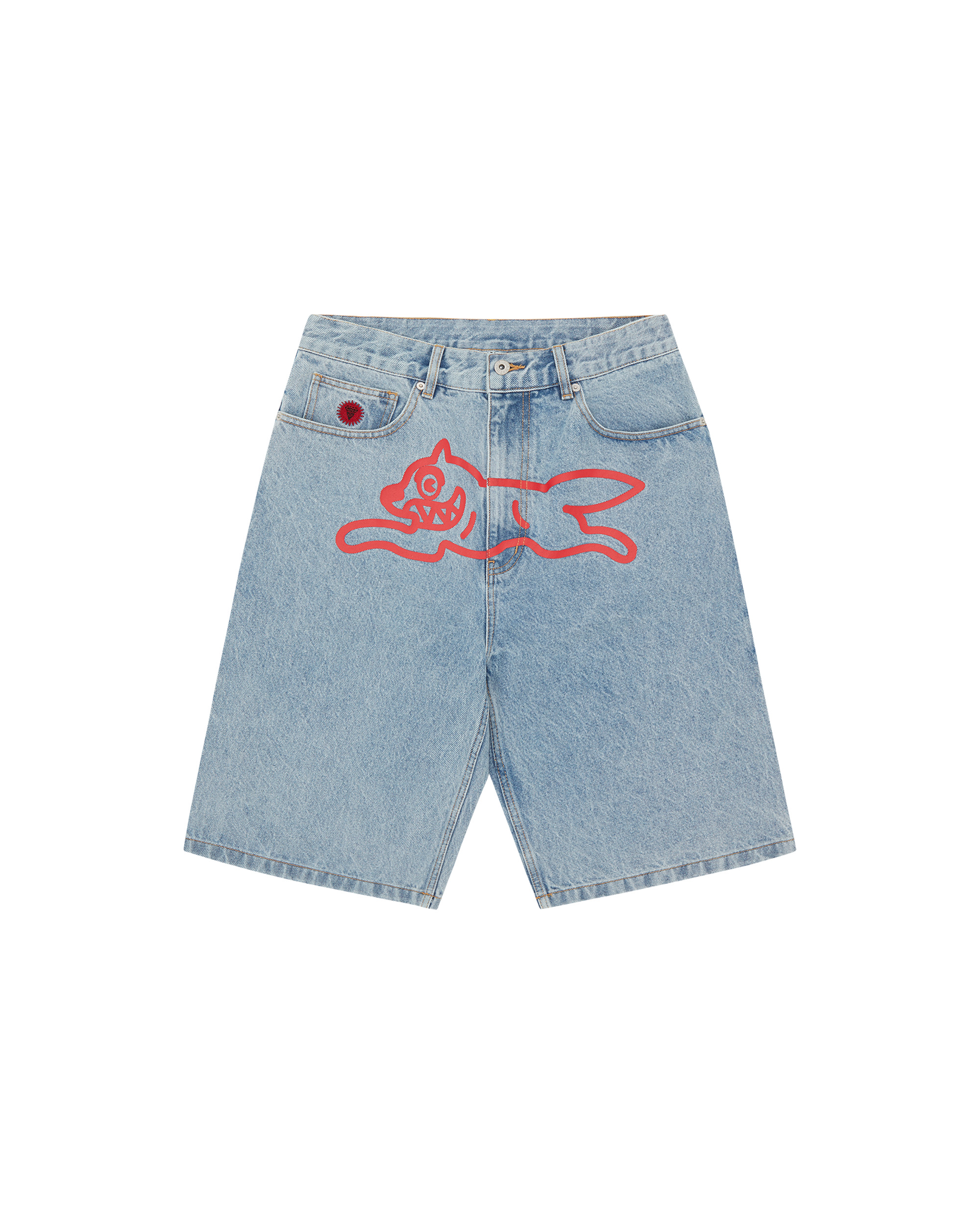 RUNNING DOG DENIM SHORTS - 1