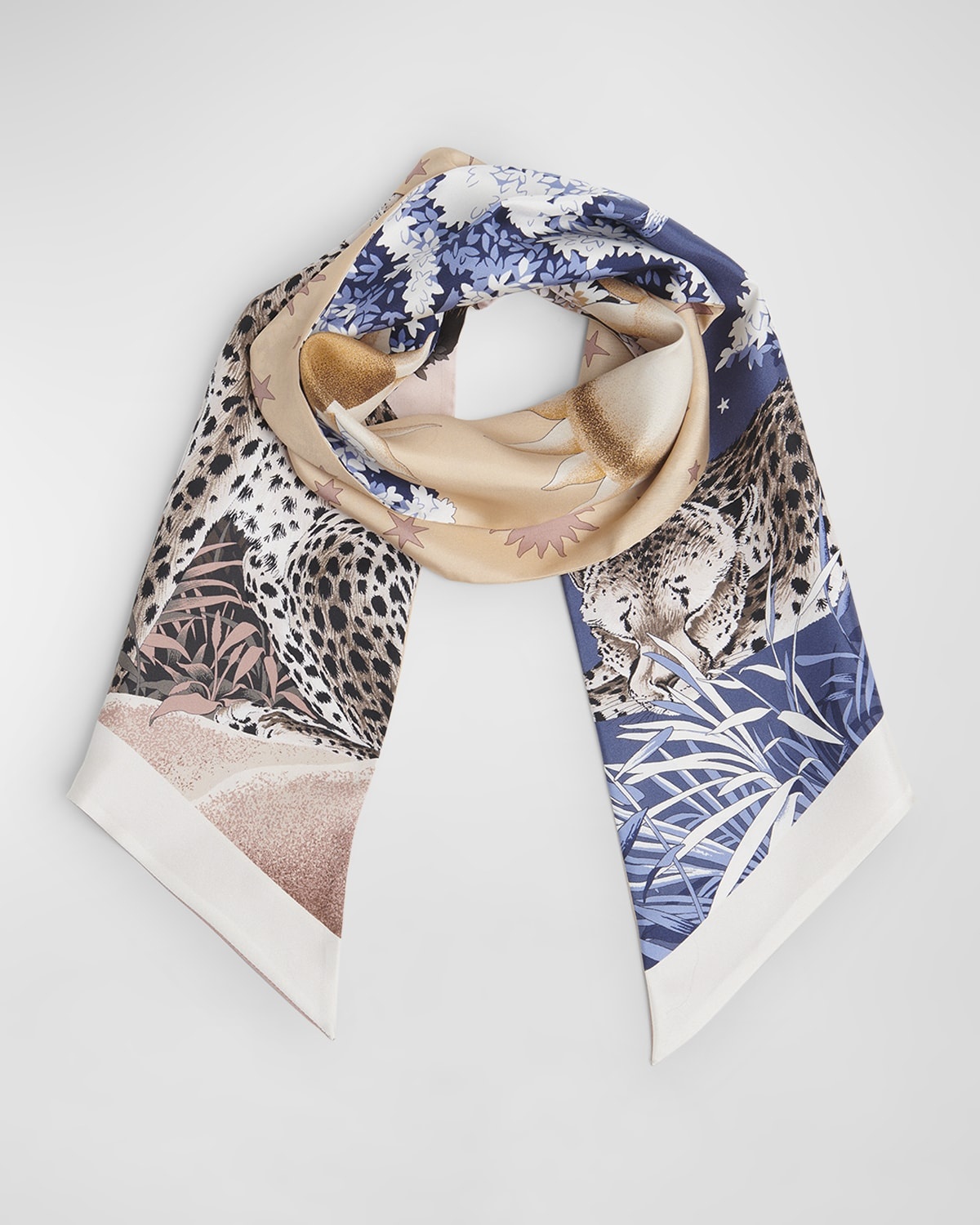 Daylight Silk Skinny Scarf - 2