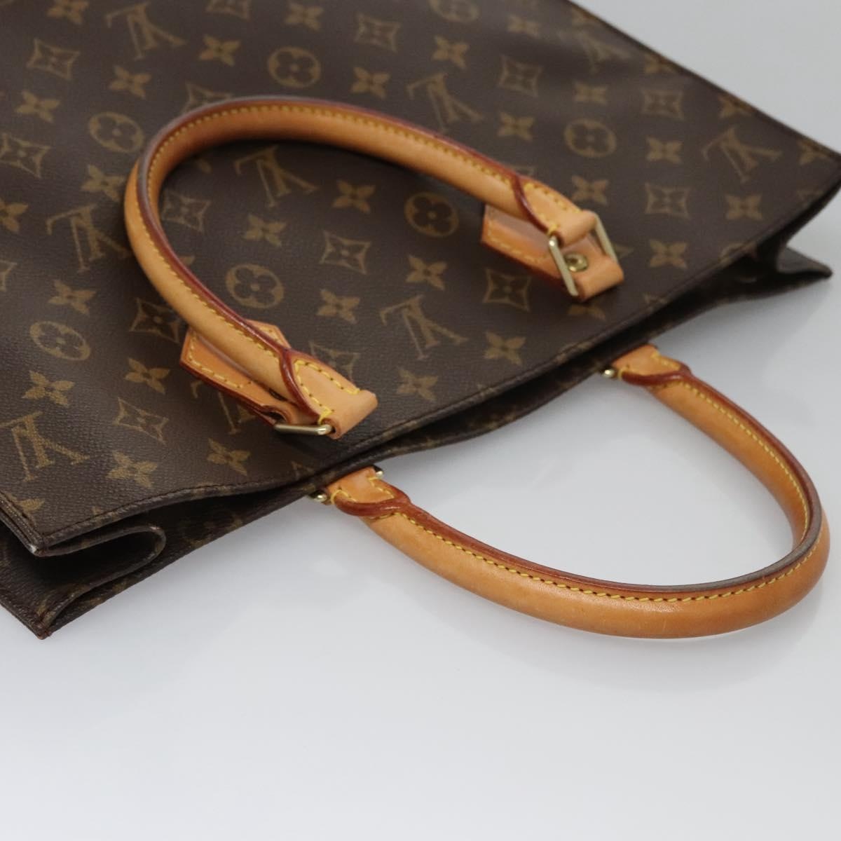 LOUIS VUITTON Monogram Sac Plat Hand Bag M51140 - 6