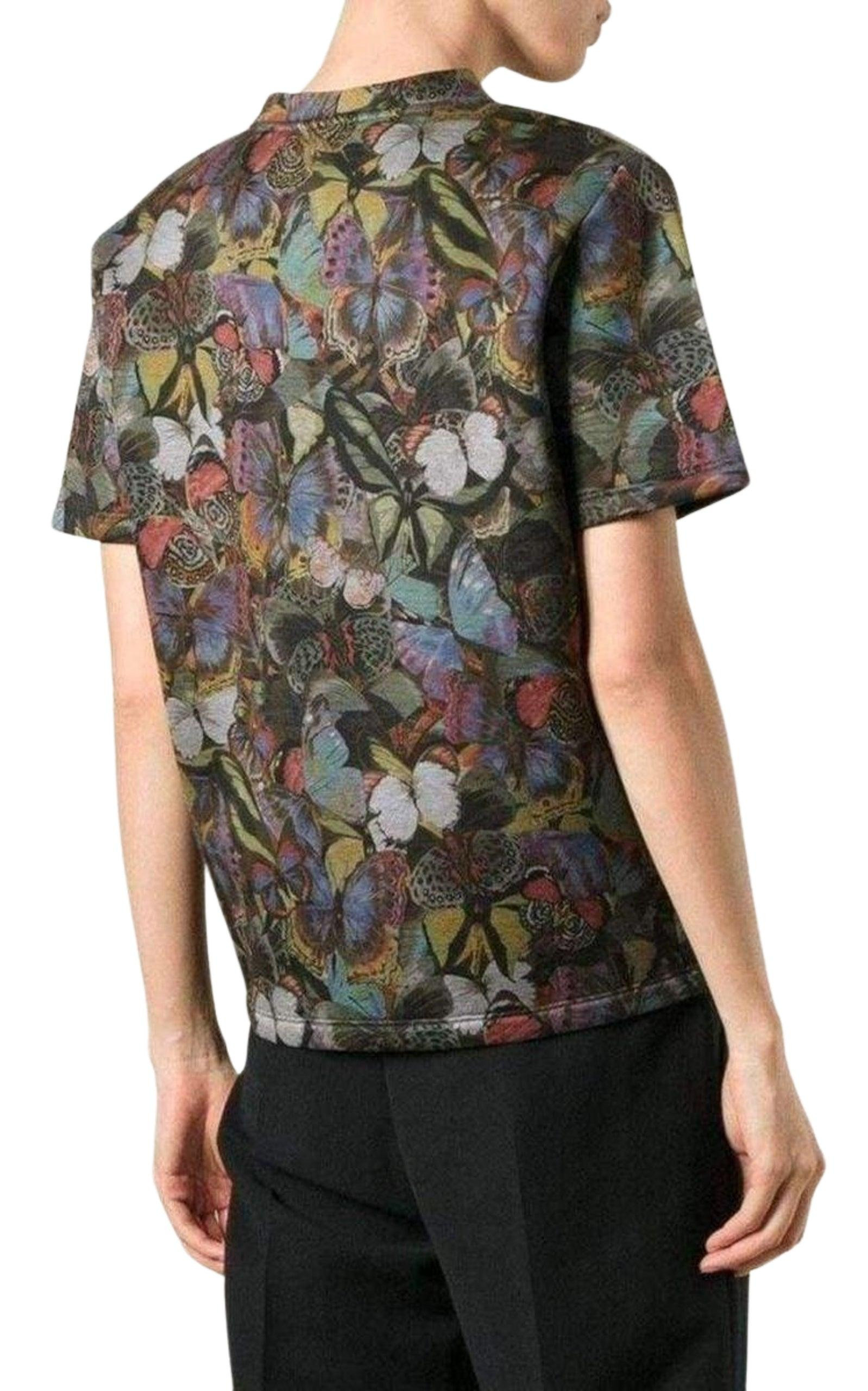 Cotton Butterfly Print T-Shirt - 4