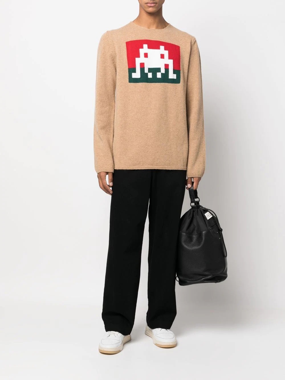 Space Invaders graphic-knit jumper - 2