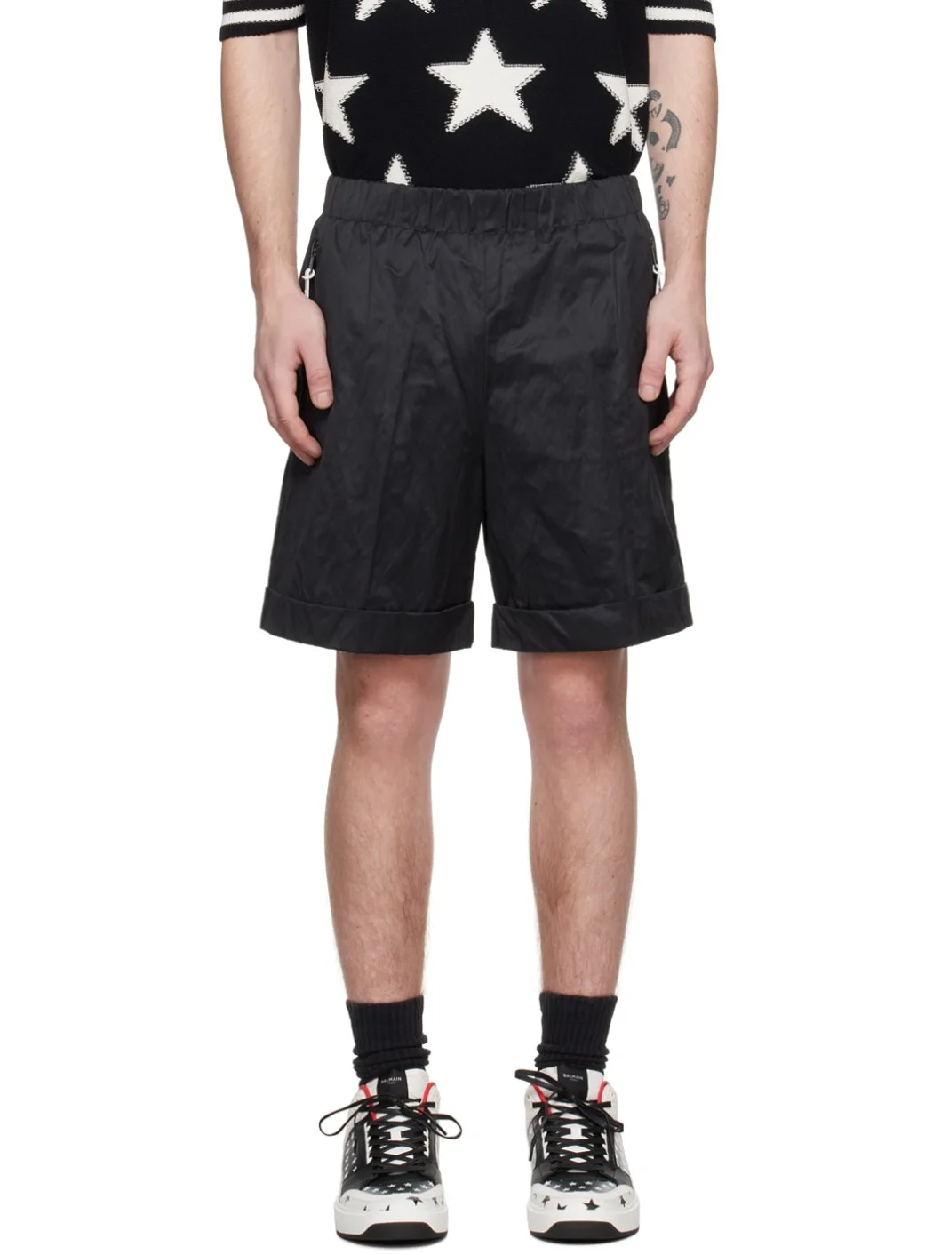 Black Patch Shorts - 1