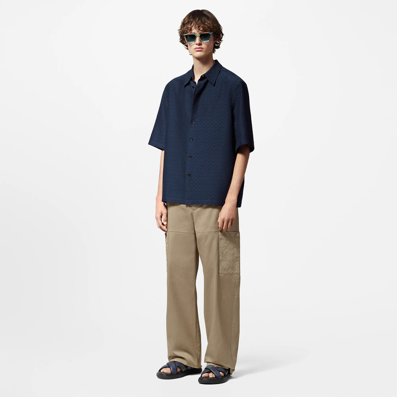 Louis Vuitton Mini Monogram Silk Blend Short-Sleeved Shirt outlook