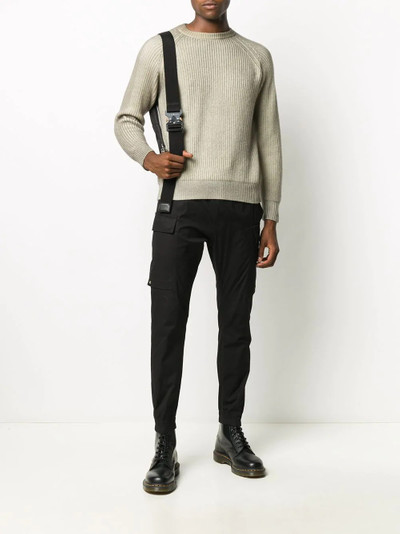 Avant Toi crew neck ribbed knit jumper outlook