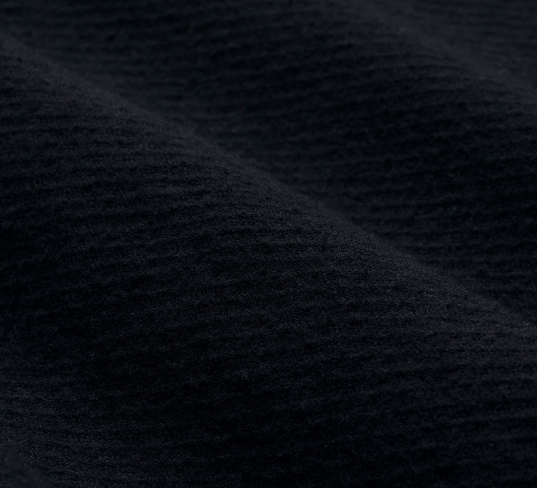 Crosscut Flannel - Black Cotton Twill - 5