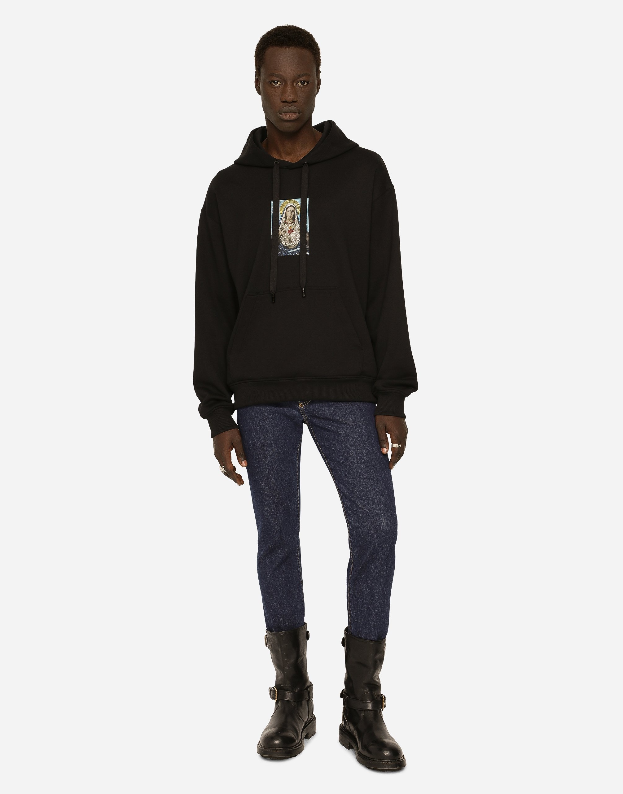 Washed skinny fit stretch denim jeans - 2