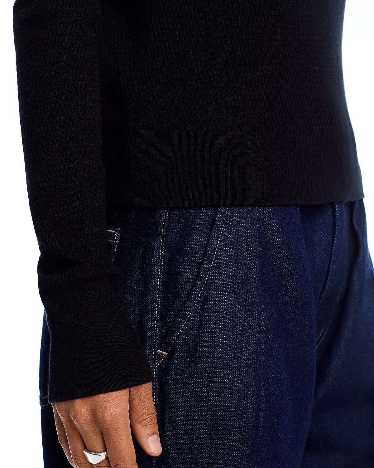 Sterling Jewel Button Collared Sweater - 5