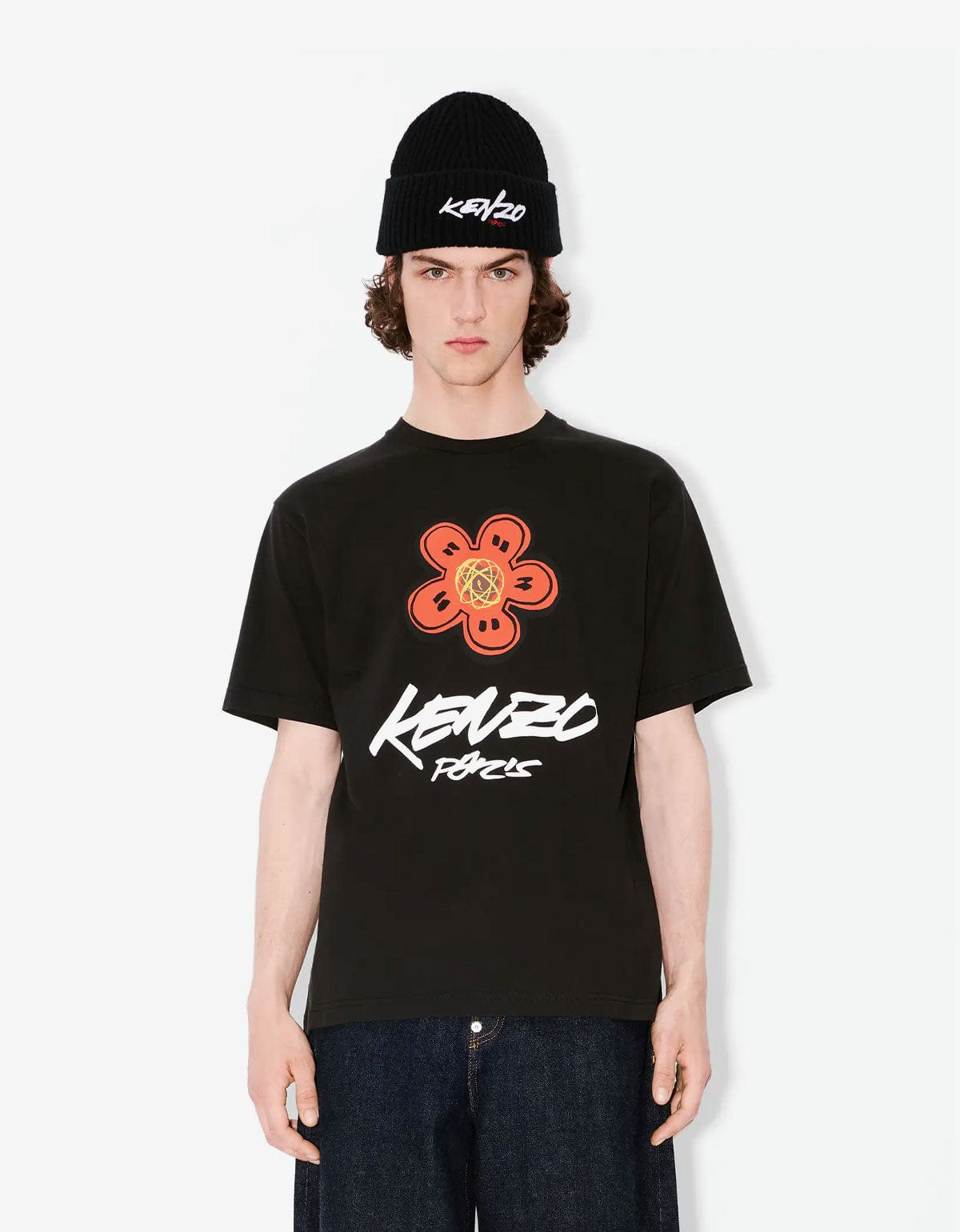 Kenzo x Futura 2000 Black Boke Flower Logo T-Shirt - 2