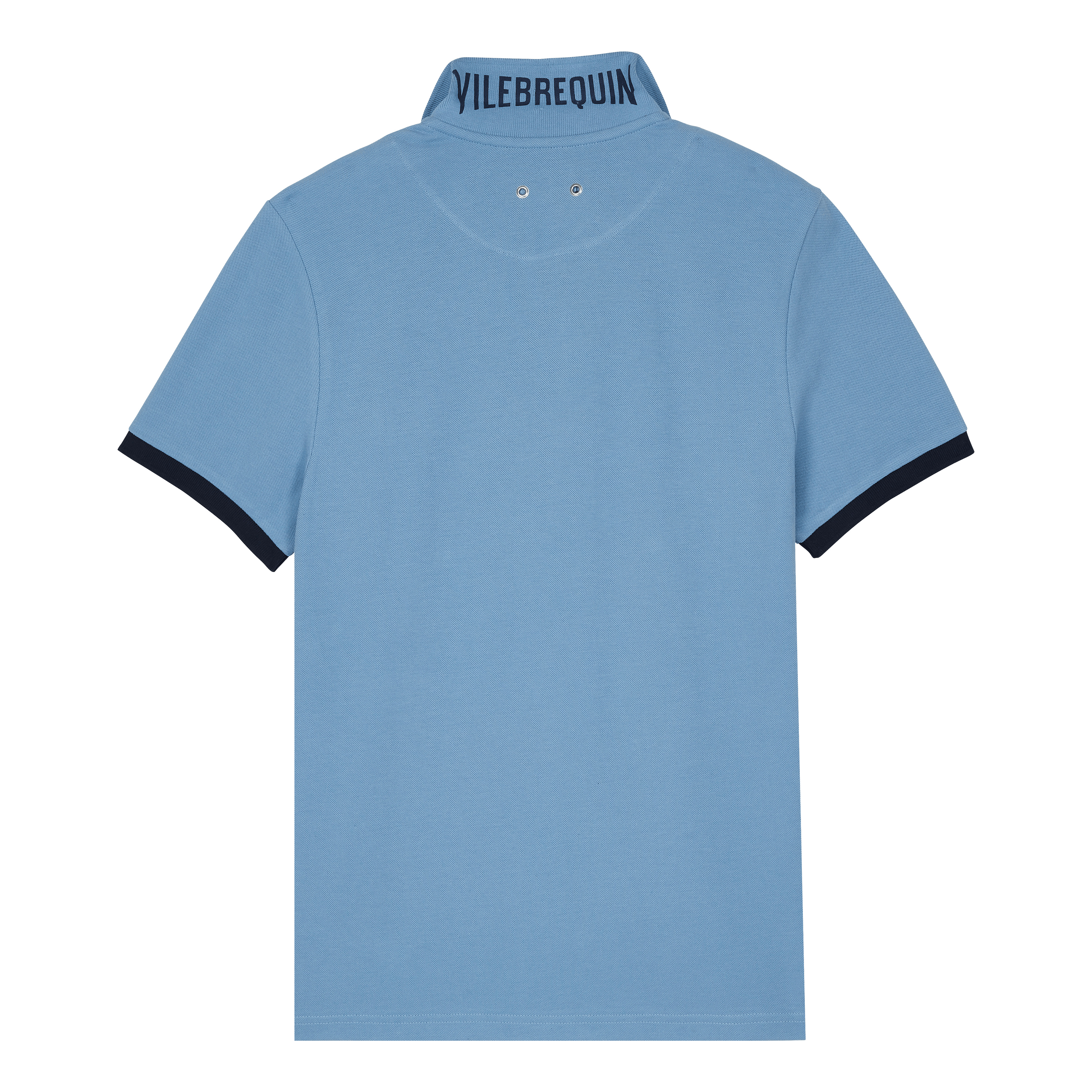Men Cotton Pique Polo Shirt Solid - 2