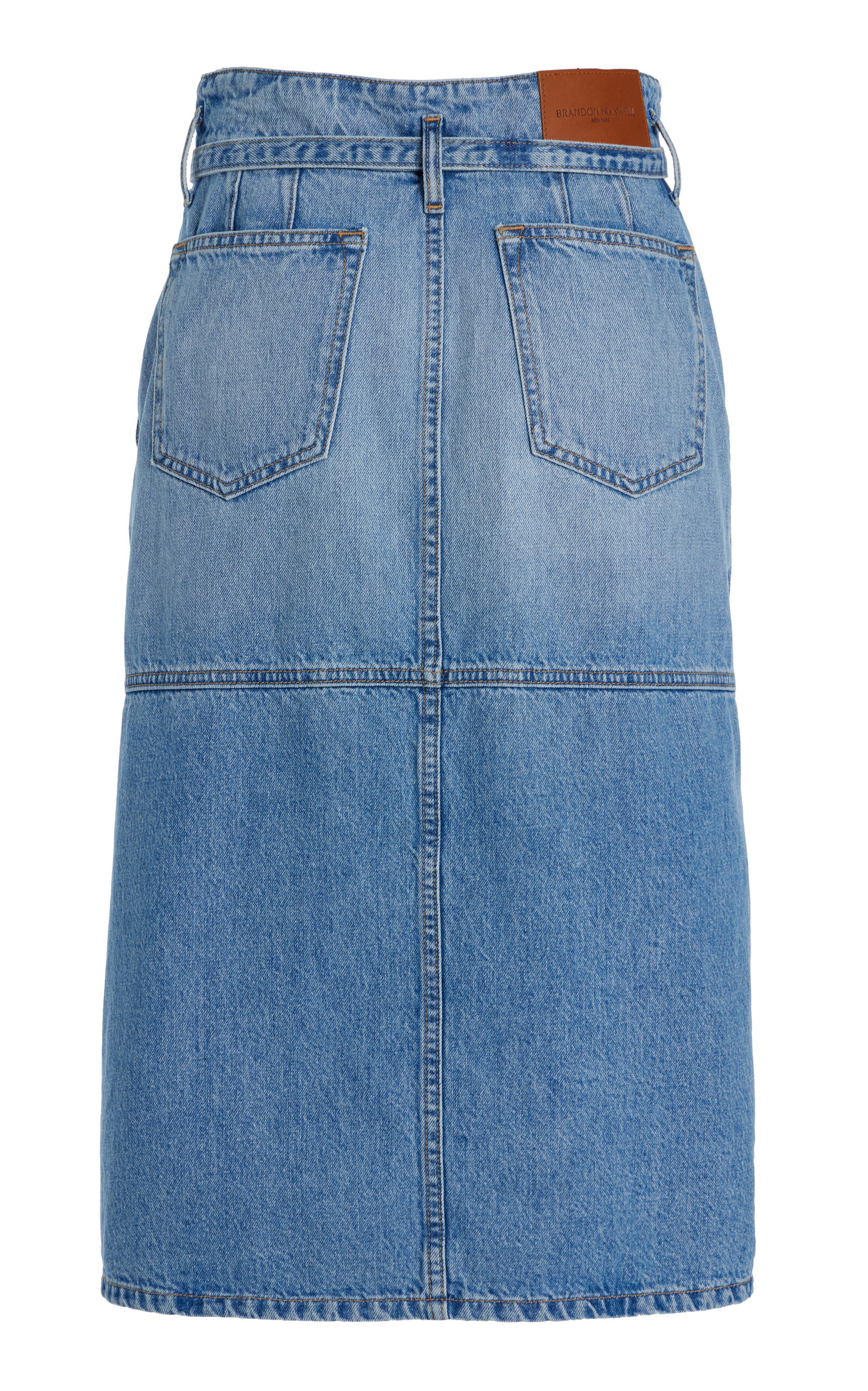 The Cecilia Denim Midi Skirt medium wash - 2