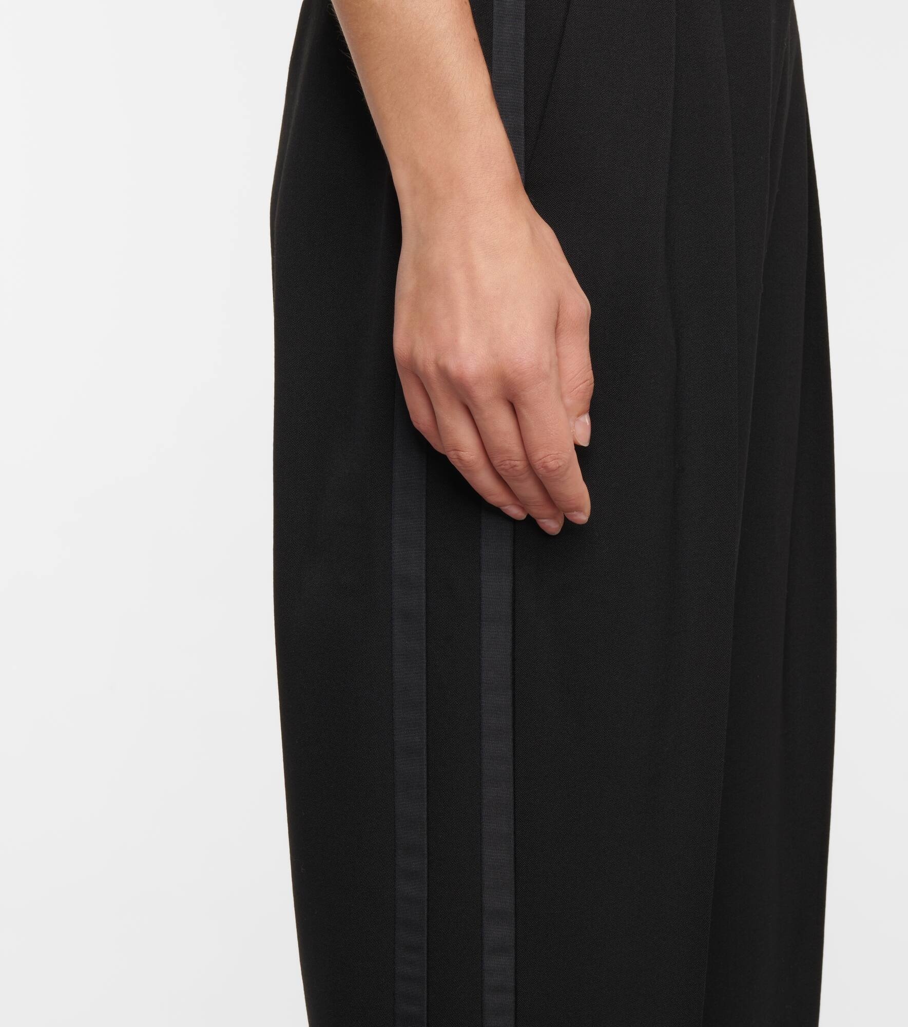 Stretch-wool grain-de-poudre pants - 5