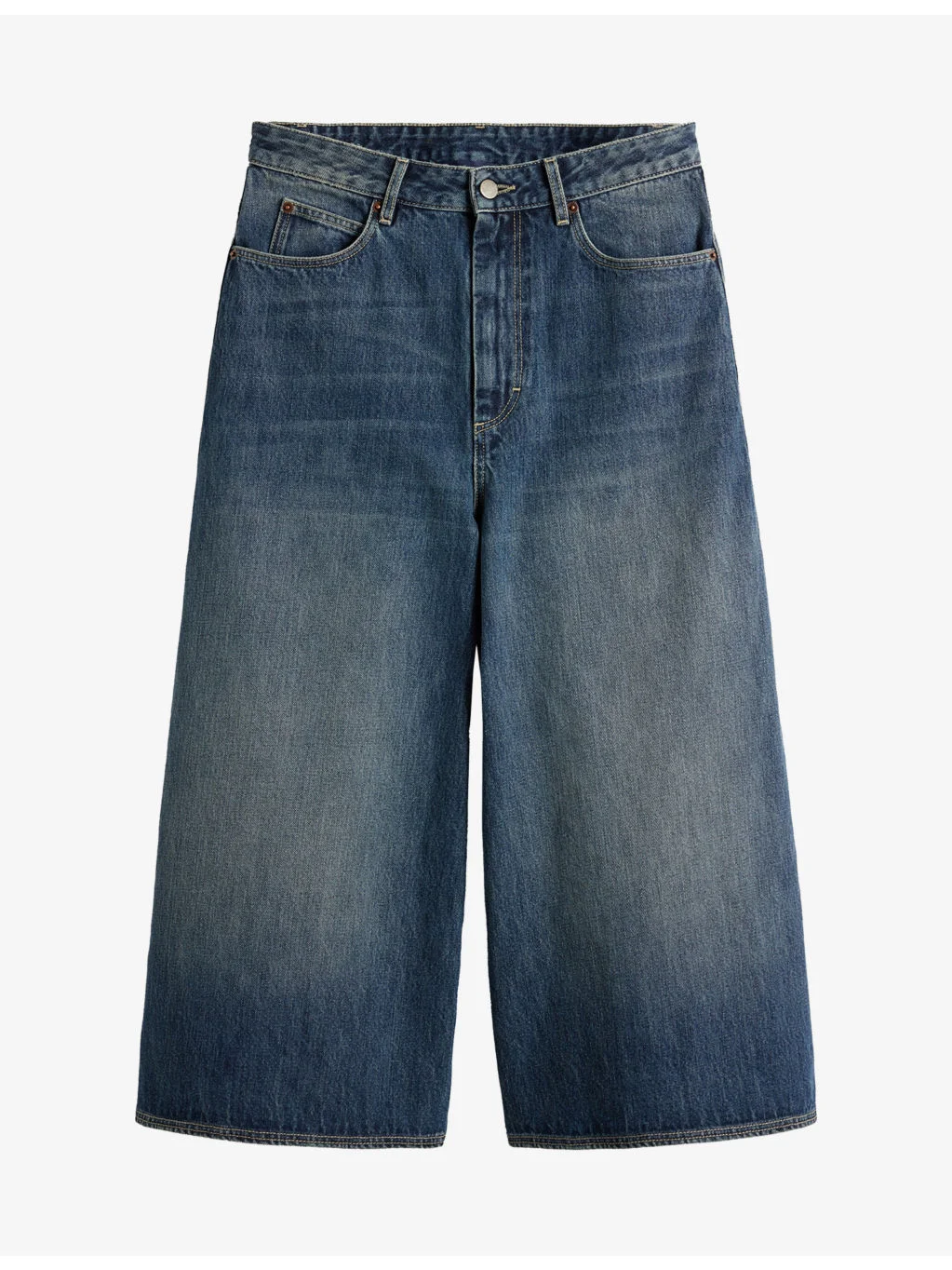 Joyce Culotte Denim Shorts - 1