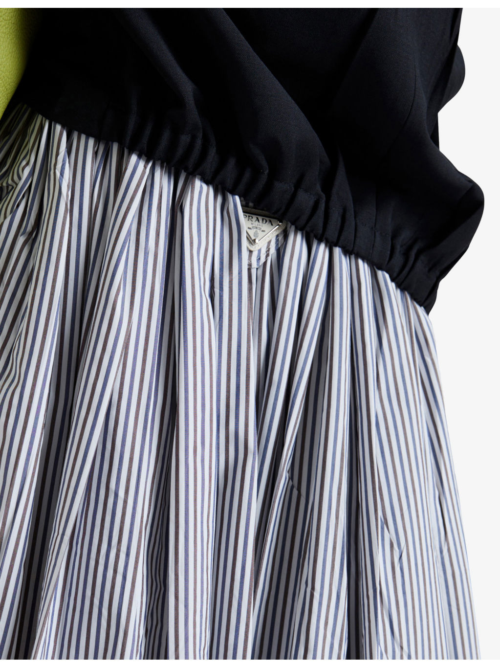 Striped Cotton Poplin Midi Skirt - 6