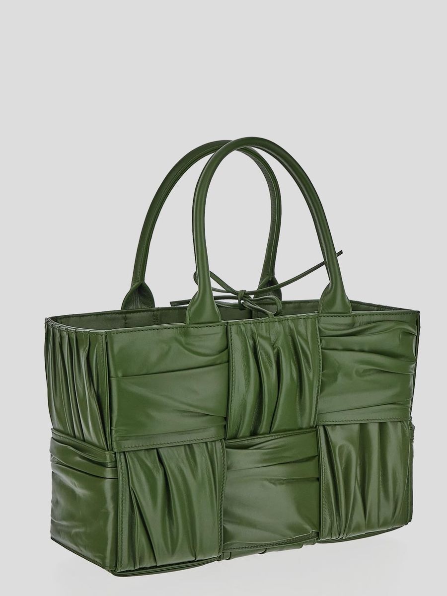 トートバッグ BOTTEGA VENETA SS23 SMALL BOW TOTE BAG (729043_V2FY13150) Bottega Veneta Small Bow Tote Bag - Green - Women