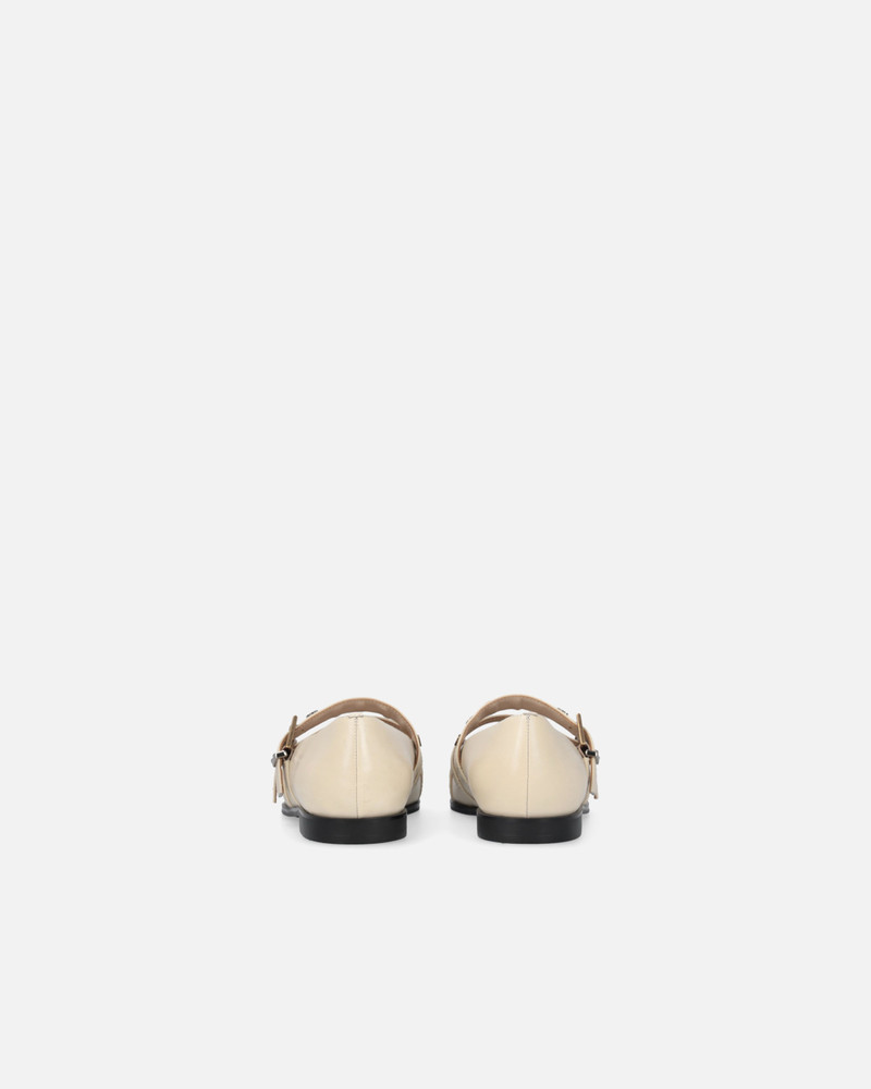POINTED-TOE LEATHER BALLERINAS WITH STUDS 8