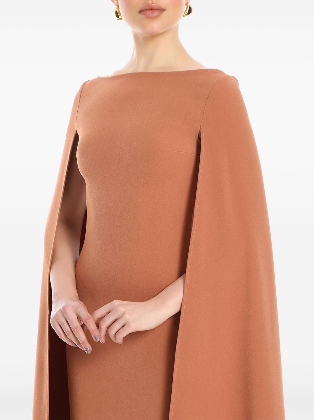 The Sadie cape-design maxi dress - 5