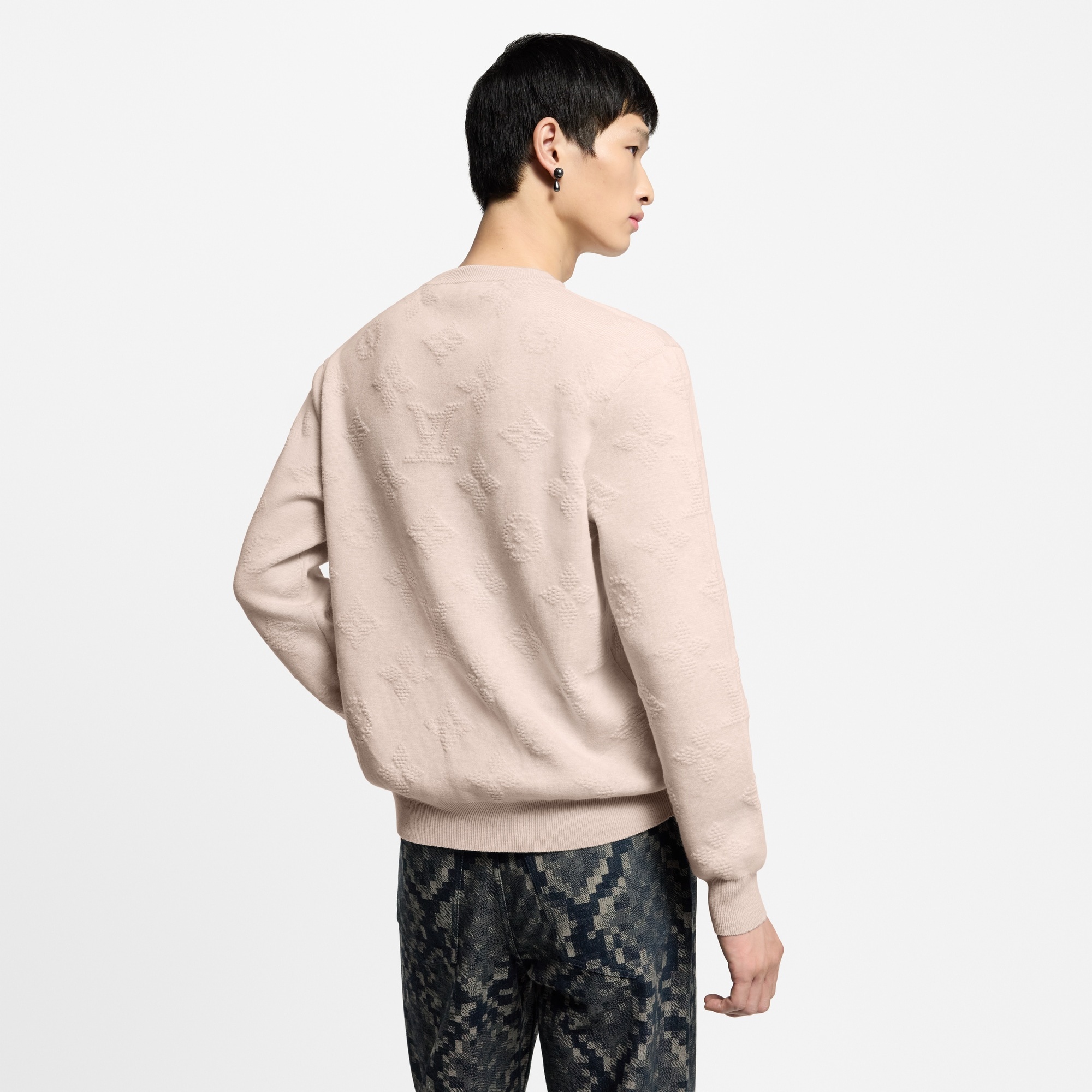 Monogram Embossed Pullover - 5