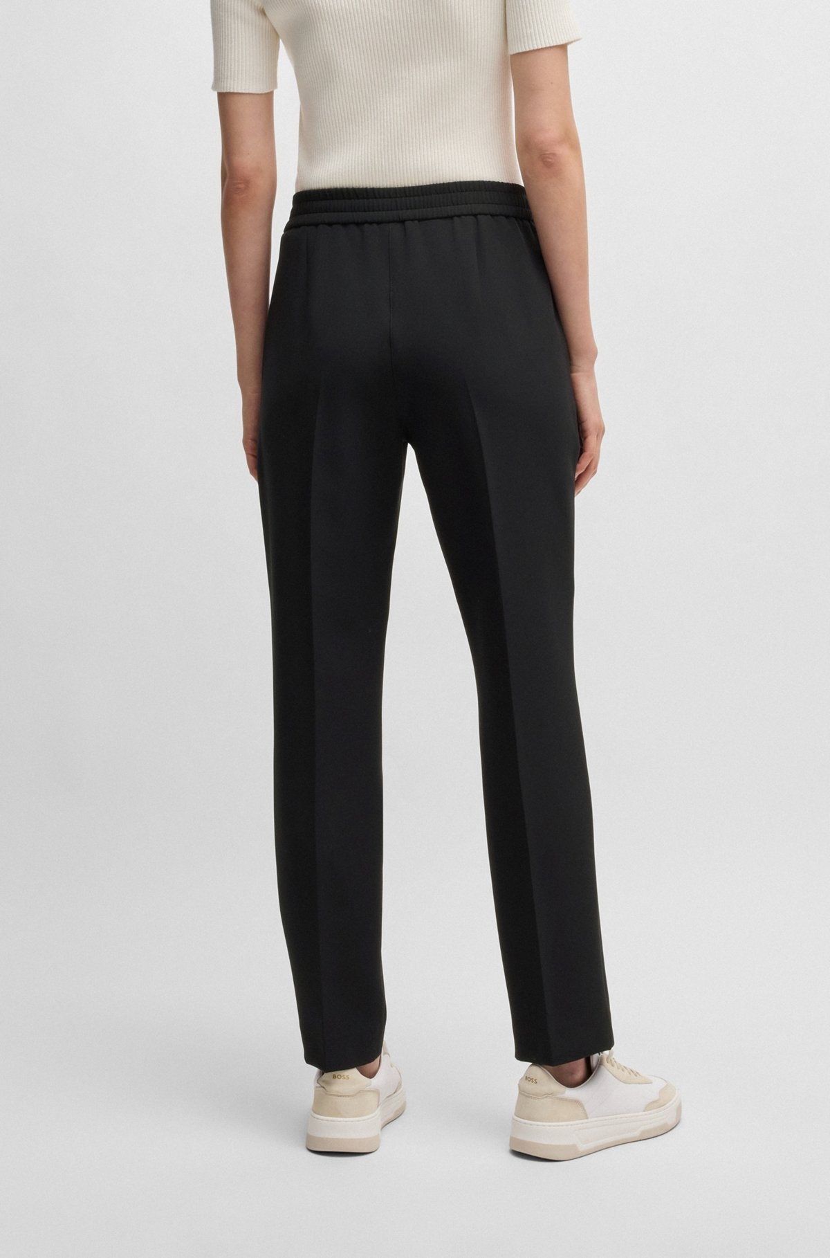 FORMAL TROUSERS IN STRETCH FABRIC - 4