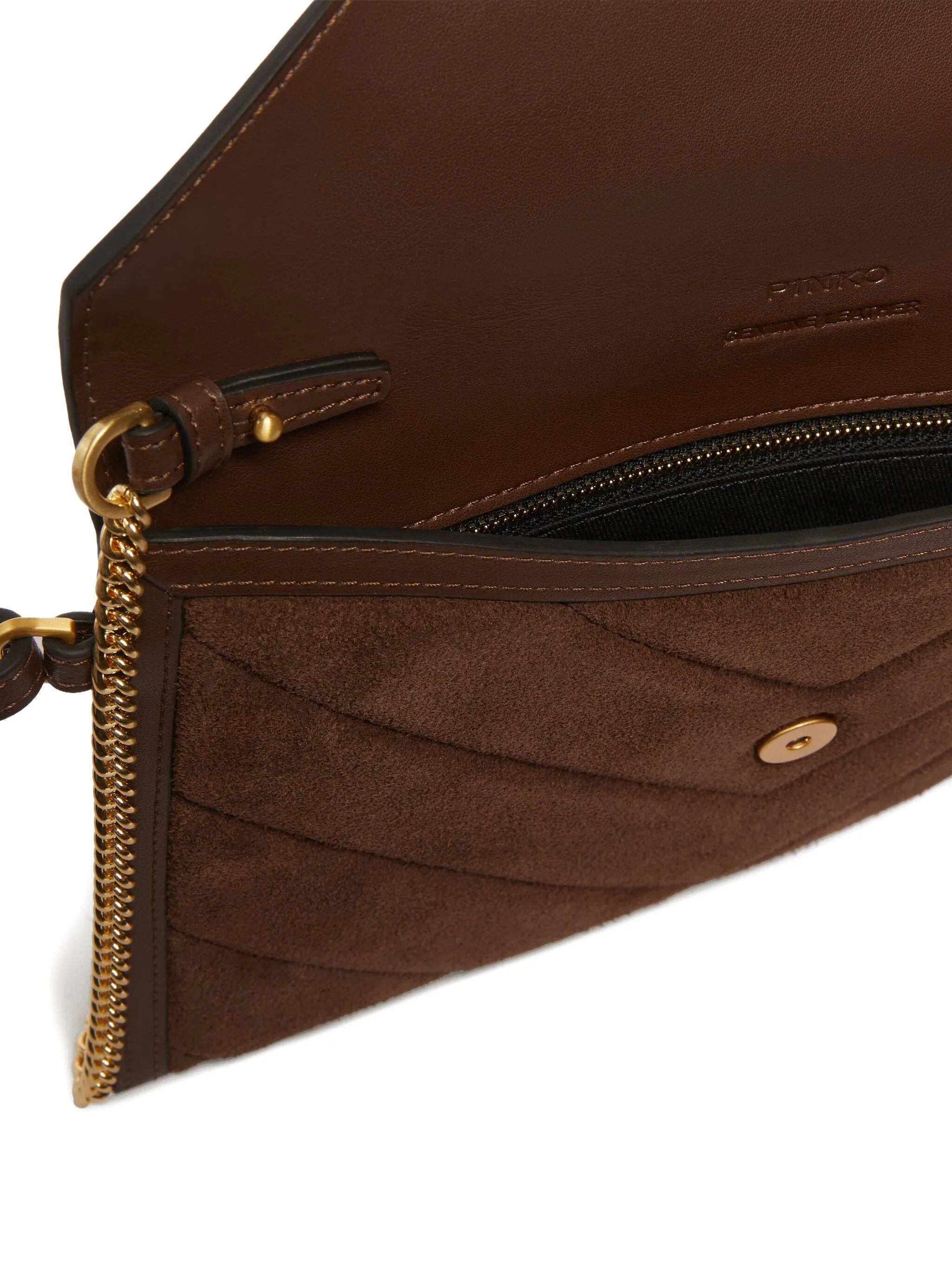Pinko Quilted Suede Clutch Bag - 4