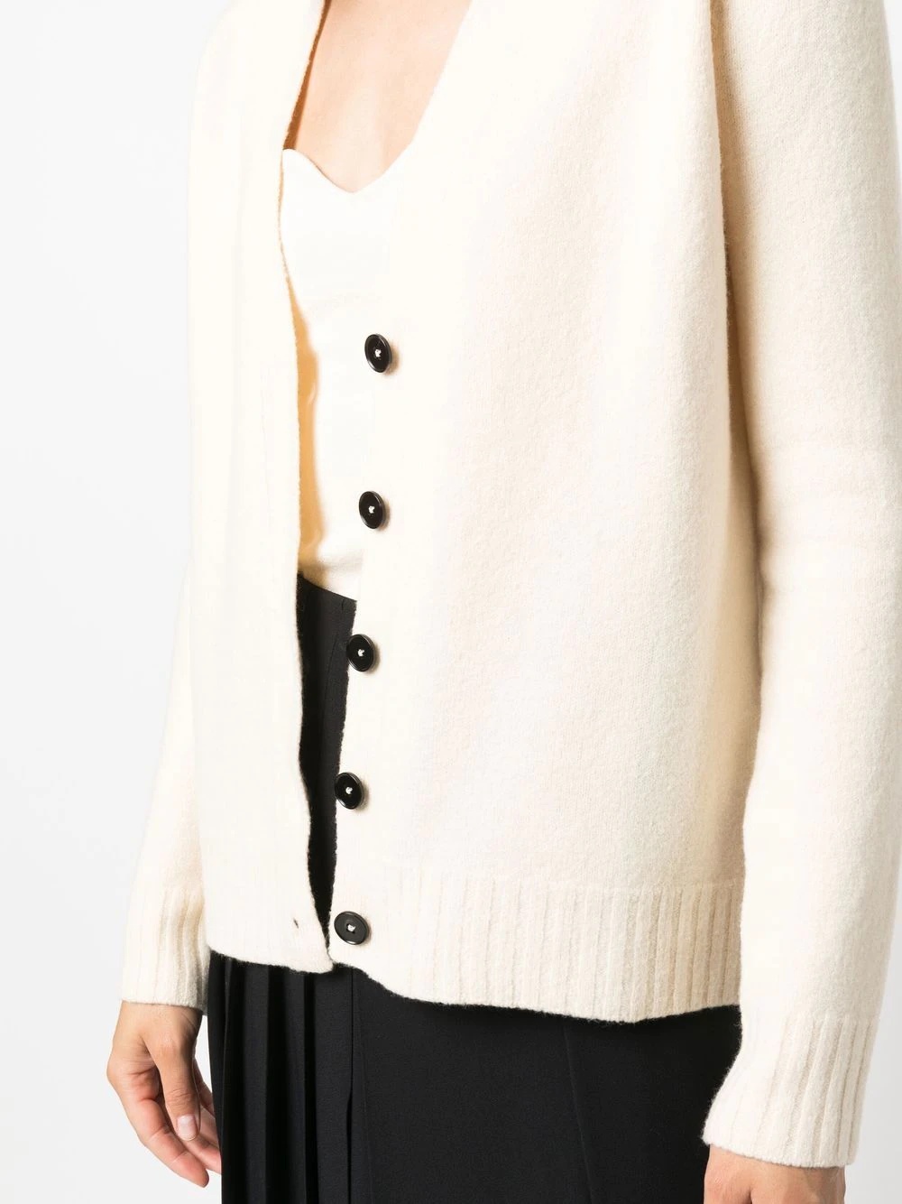 button-down knit cardigan - 5