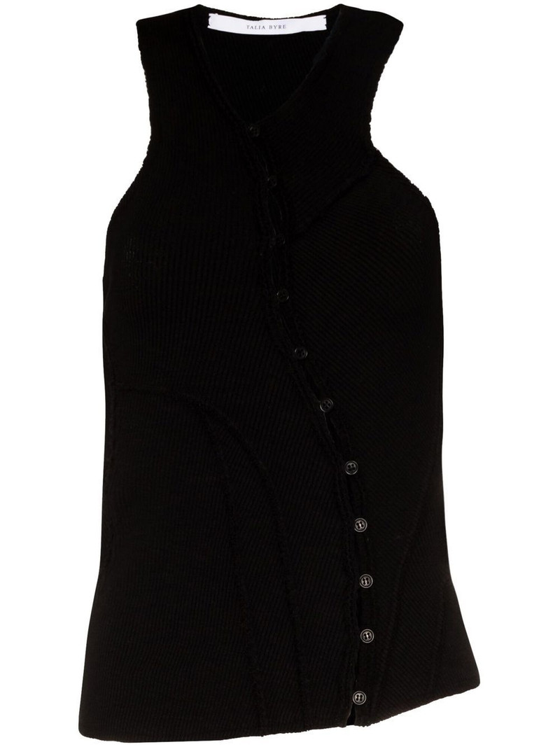 button-up asymmetric vest 1