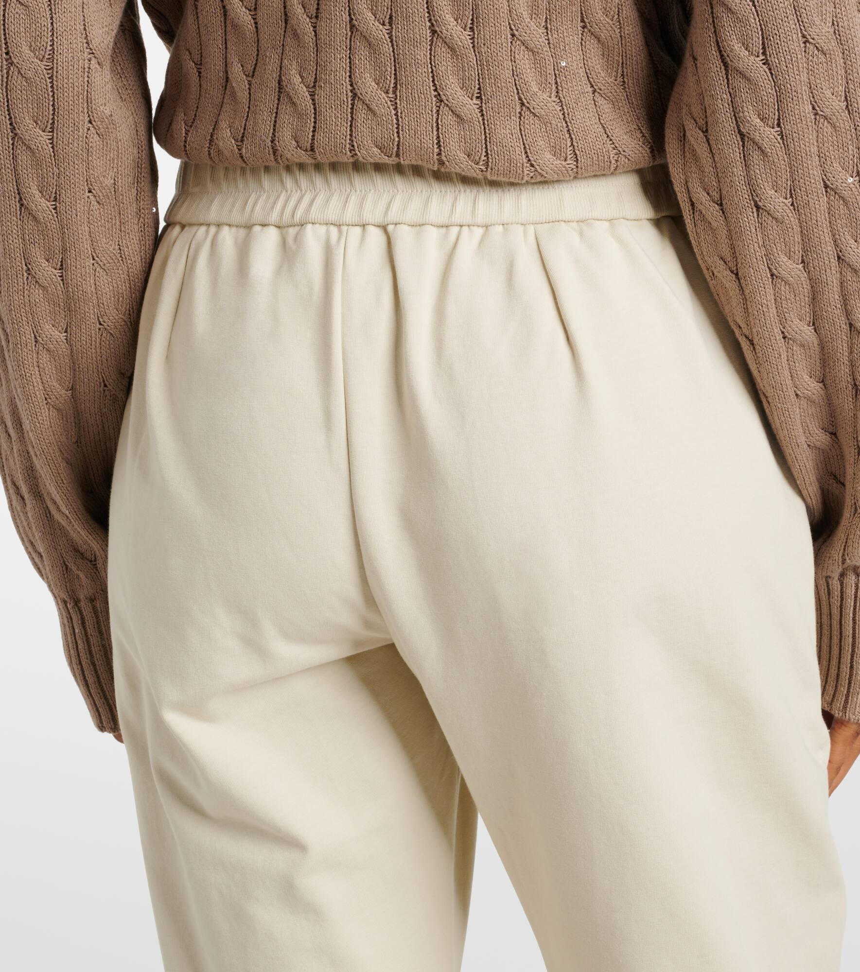 Cotton jersey cropped sweatpants - 6