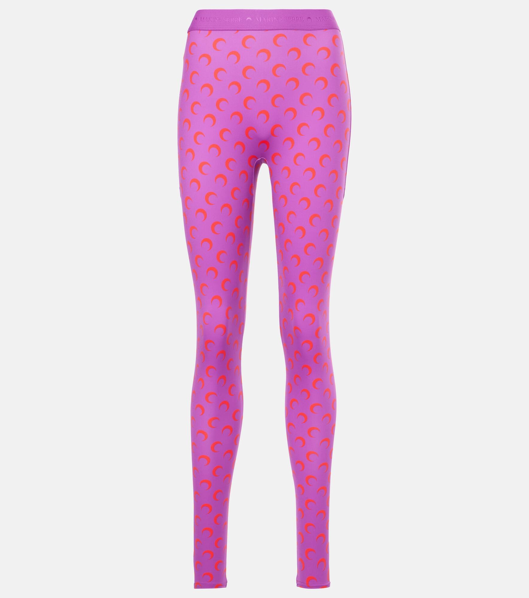 スパッツ・レギンス MARINE SERRE 'Moon Printed' leggings Marine Serre Fuseaux Moon Printed Leggings | Black | FARFETCH
