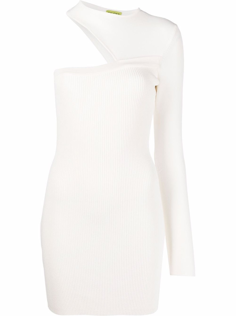 one-shoulder fitted dress 1