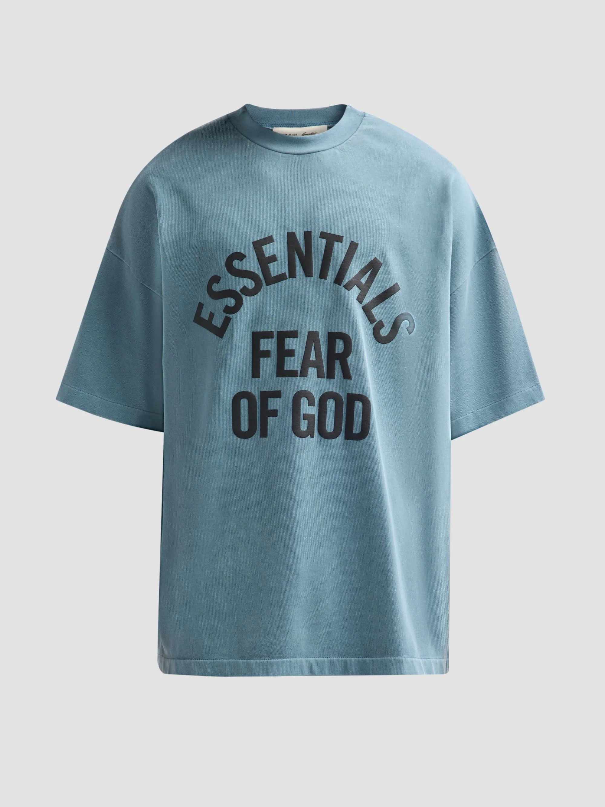 Men's Campus '90s Cotton Crewneck T-Shirt - Faded Coastal - 1