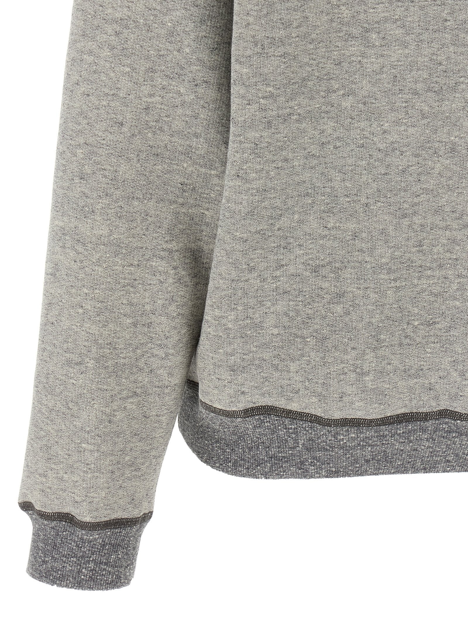 Logo Hoodie Sweatshirt Gray - 4