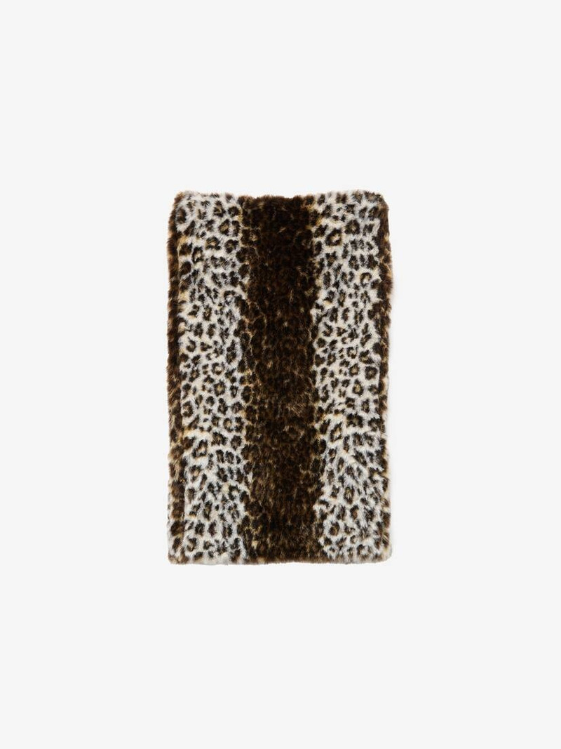 Alexander McQueen Leopard Jacquard Pencil Skirt outlook