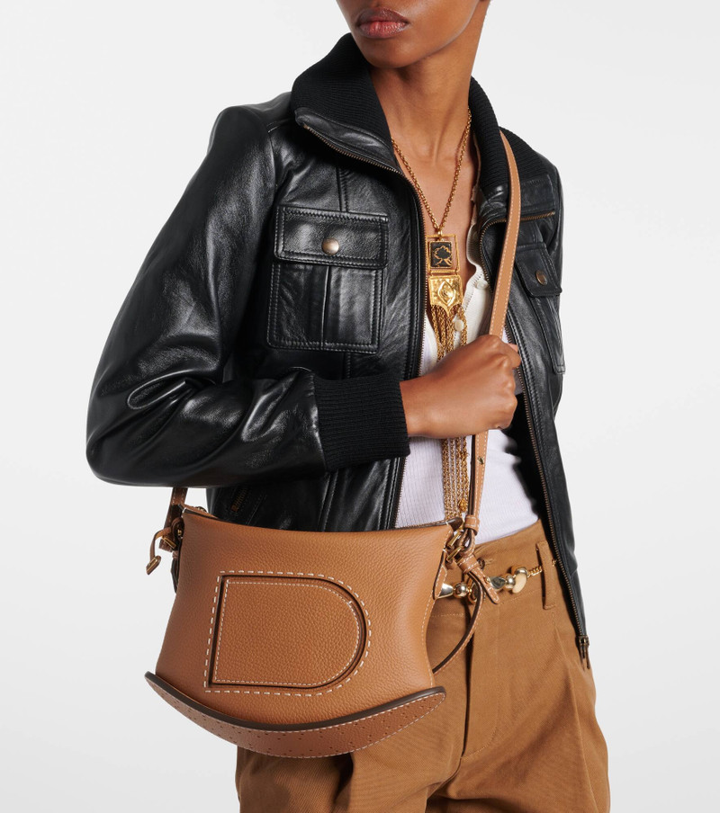 Pin Swing Surpiqué leather shoulder bag 2