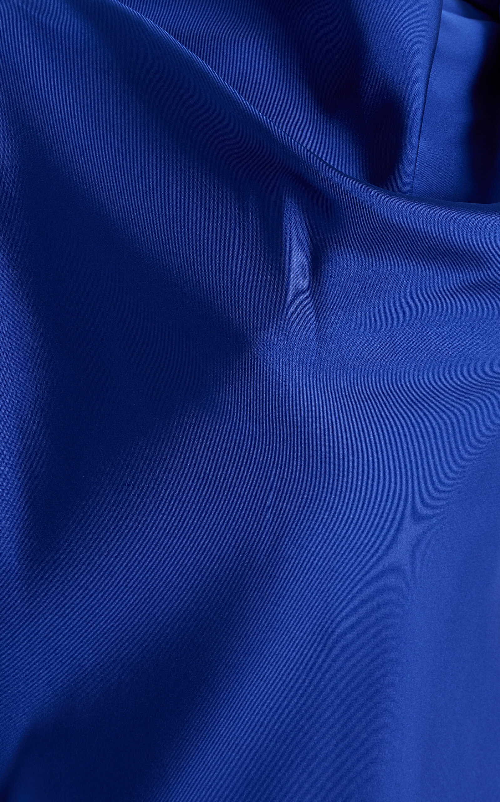 Draped Silk Dress blue - 5