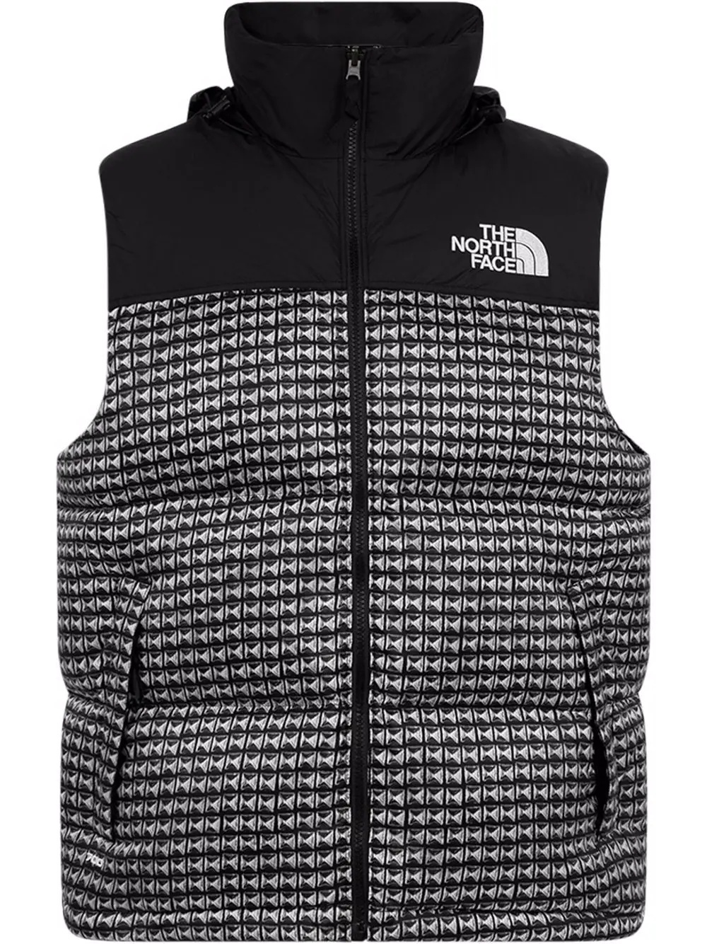 x The North Face studded-print vest - 1