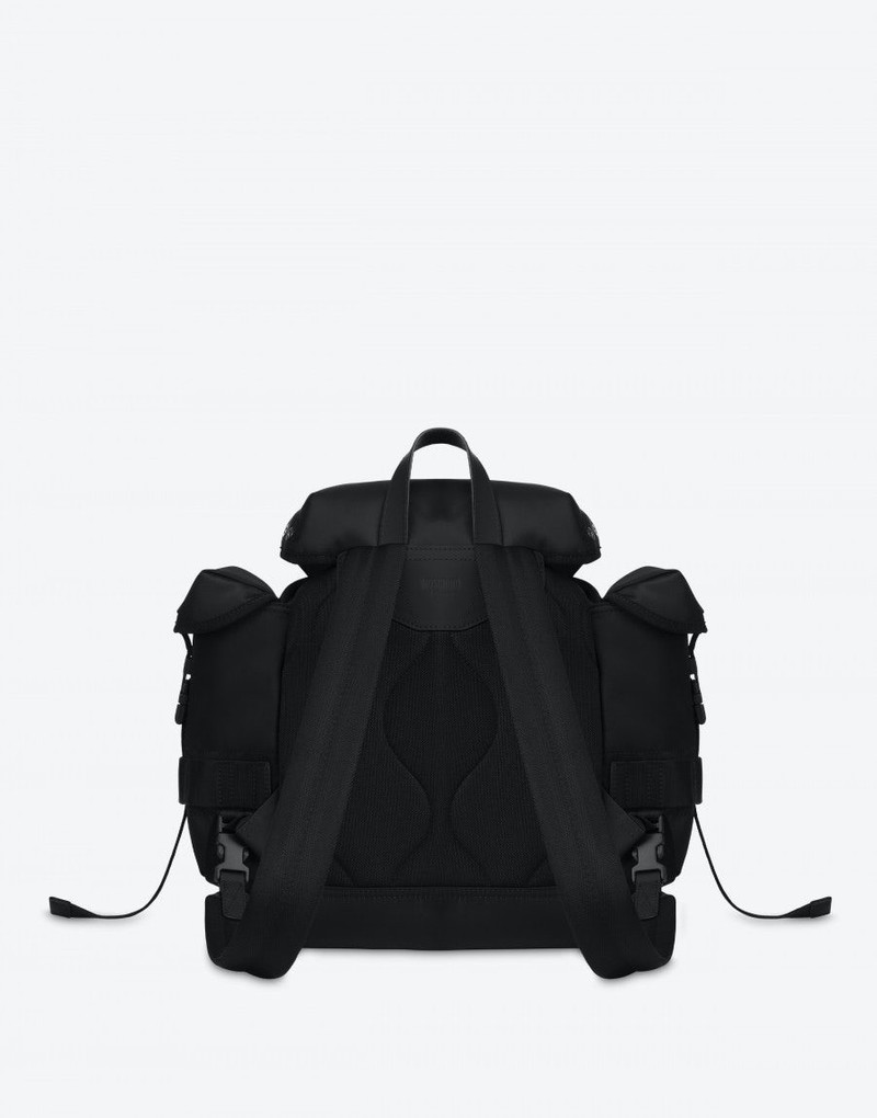 Moschino DOUBLE SMILEY® LOGO NYLON BACKPACK outlook