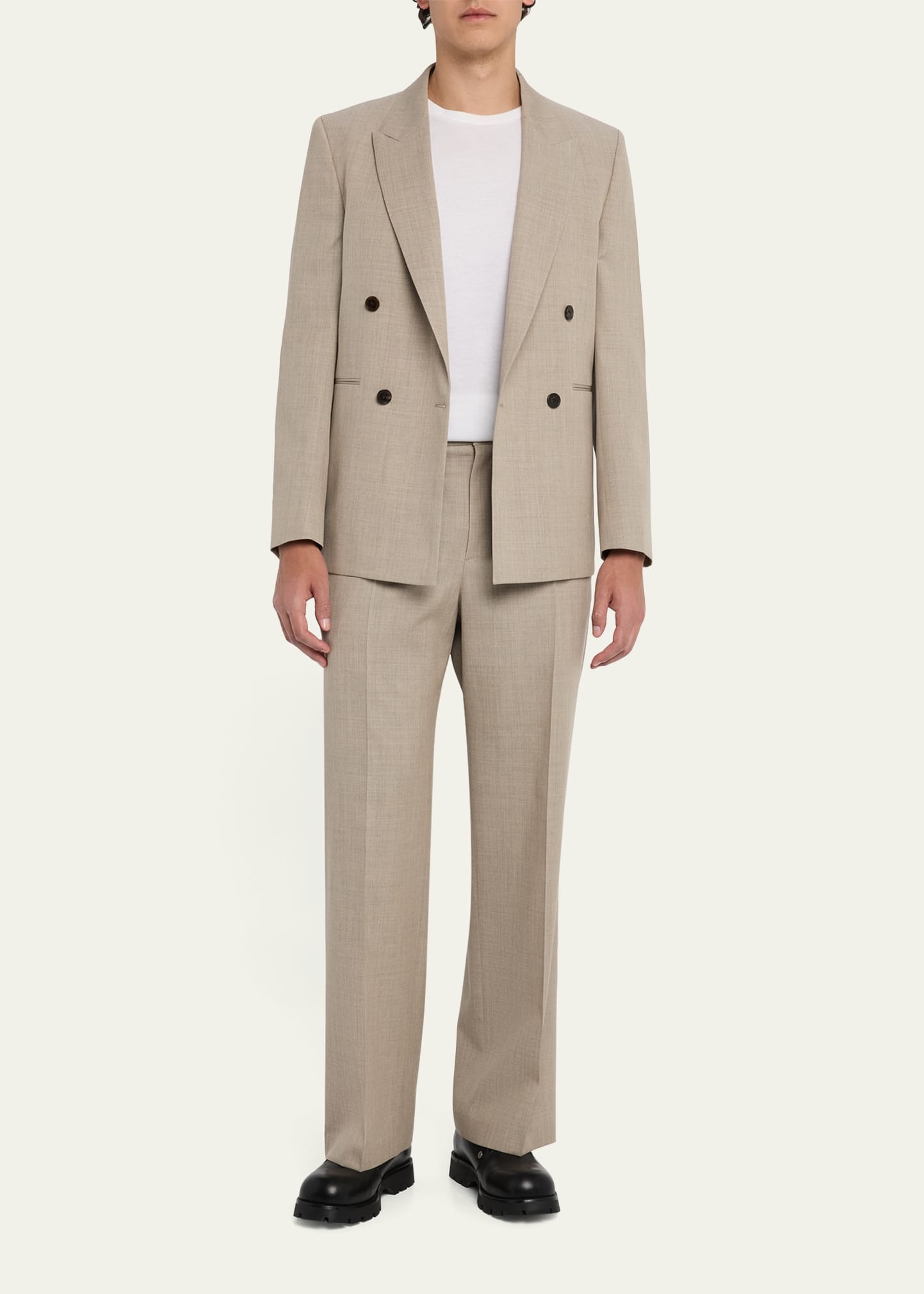 Men's Double-Breasted Wool Blazer - 2