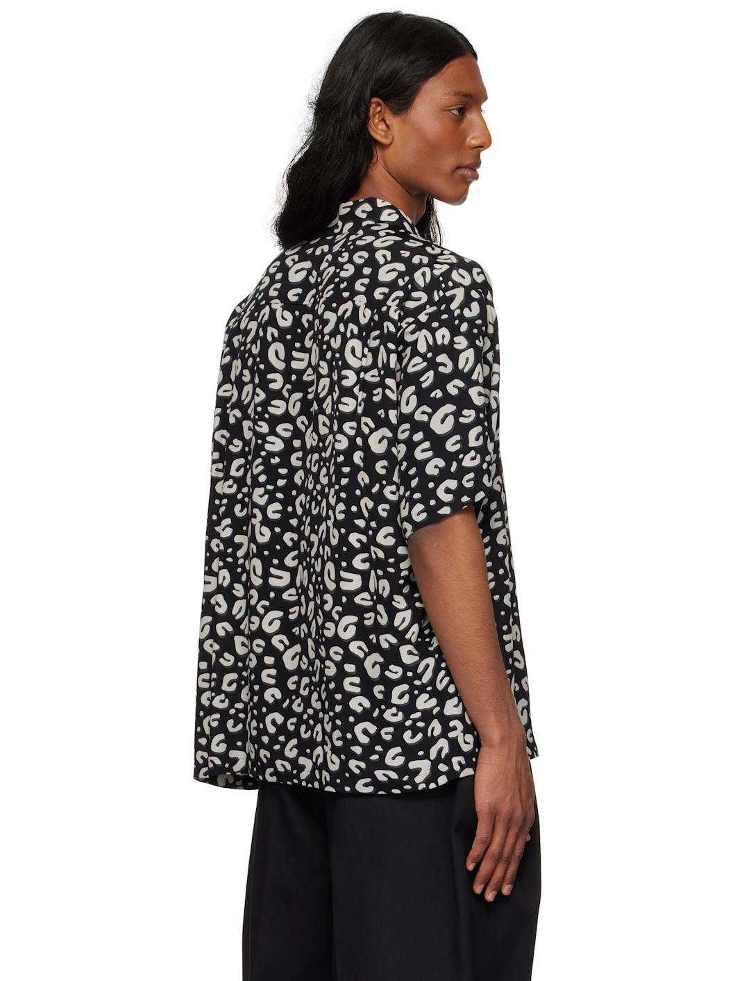 Black & Gray Leopard Shirt - 3