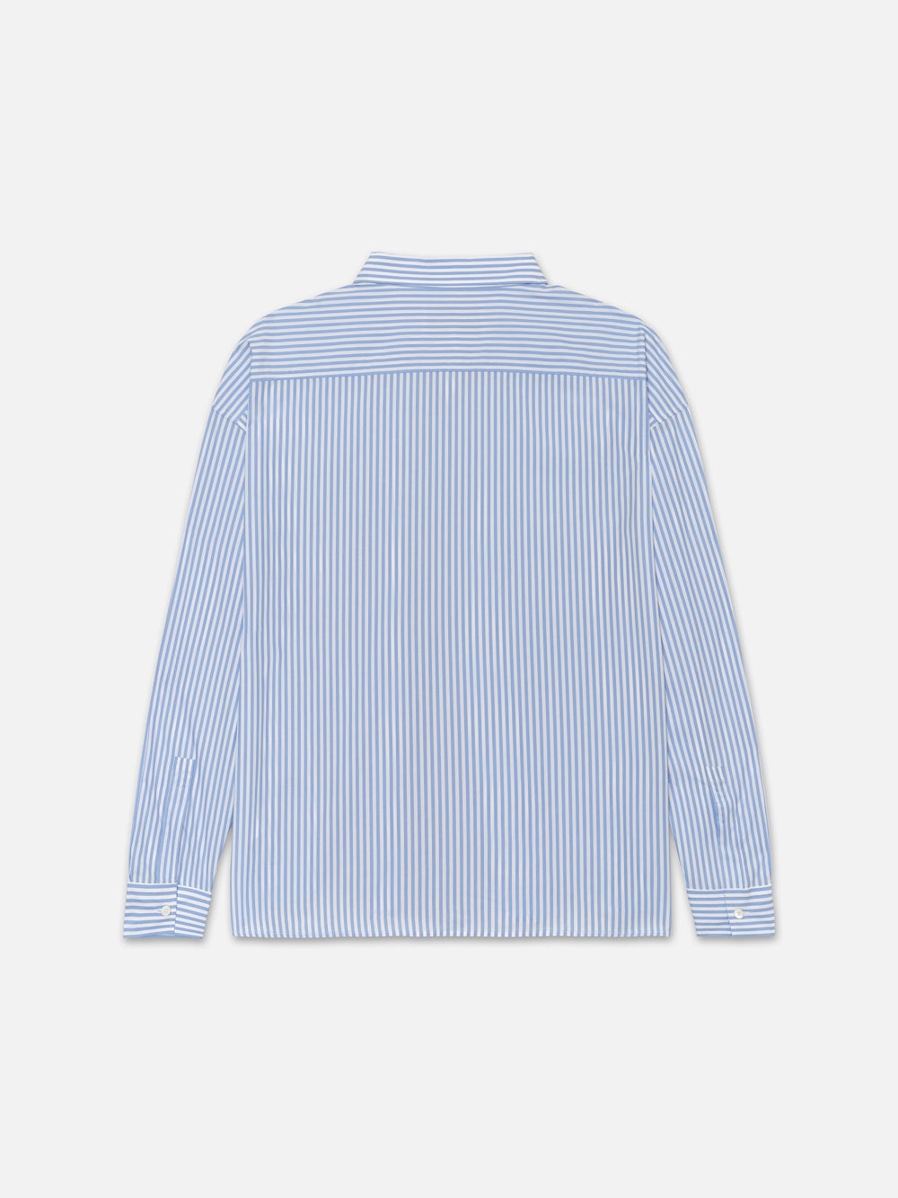 Relaxed Blue Striped Shirt in Blue Stripe - 3