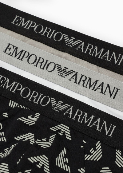 EMPORIO ARMANI Three-pack of pure cotton briefs outlook