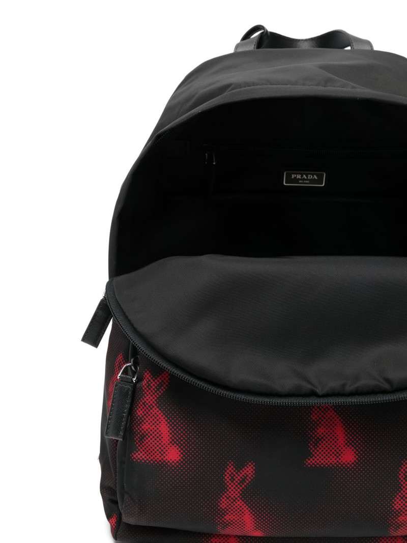 rabbit-print backpack 5
