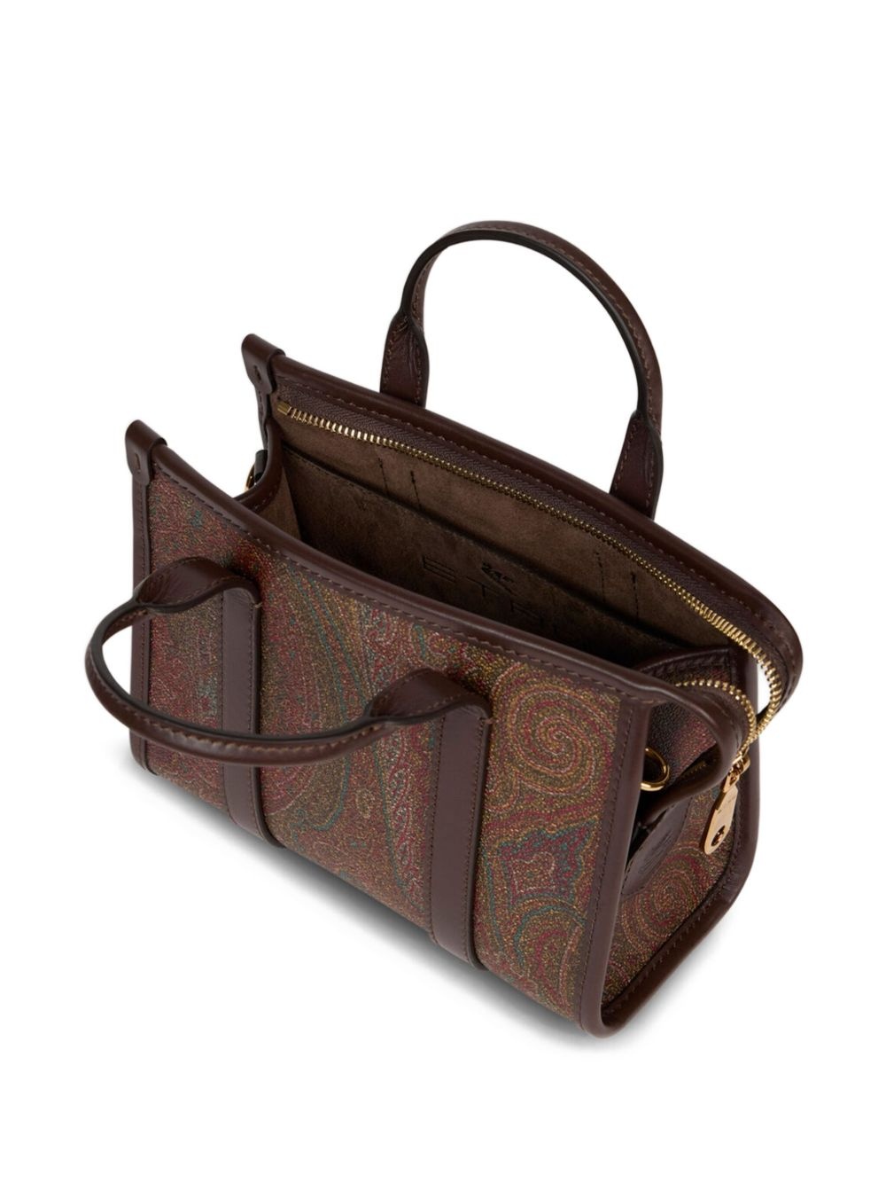 mini paisley-jacquard tote bag - 6
