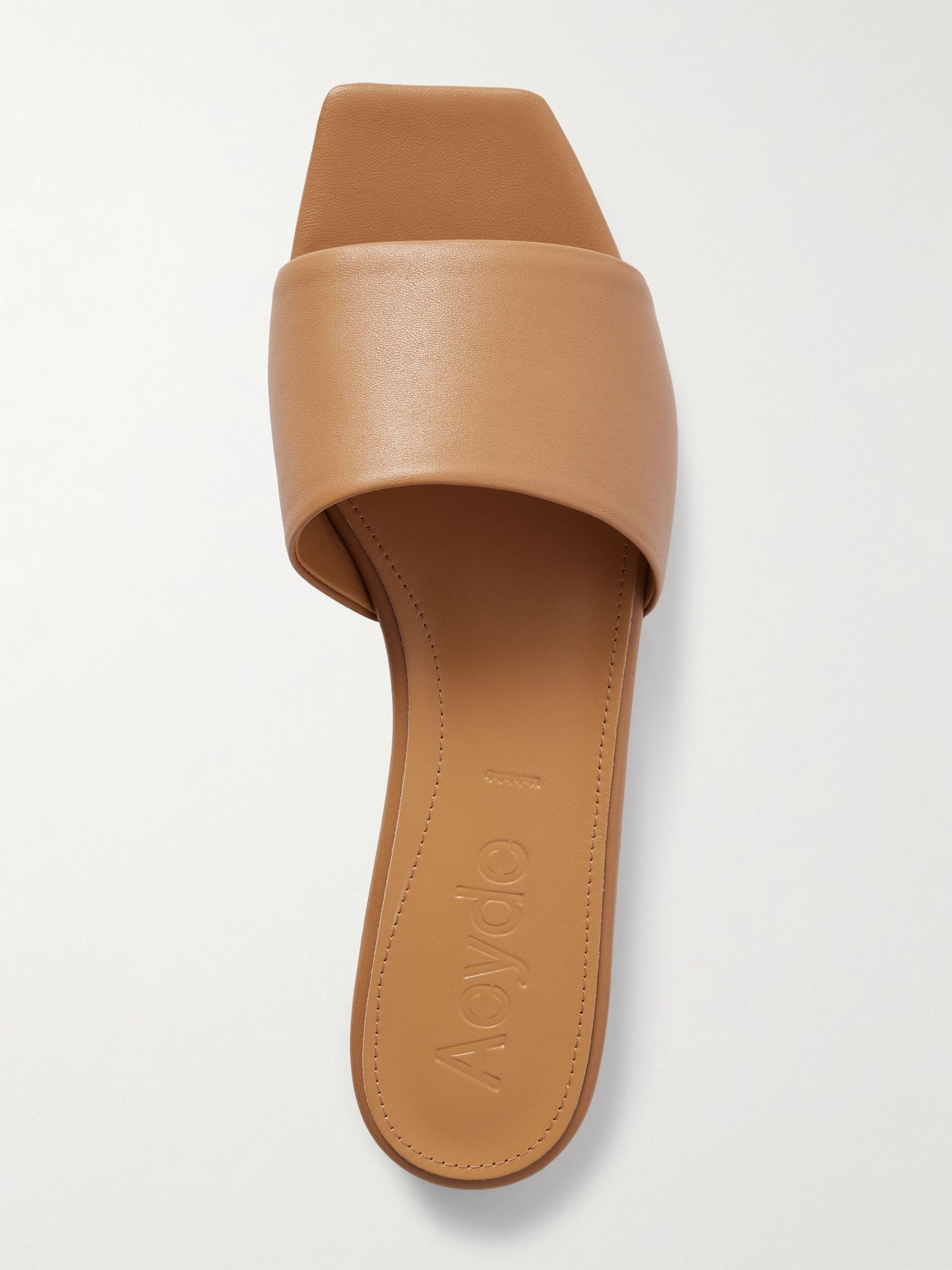 Anna leather slides Brown - 5