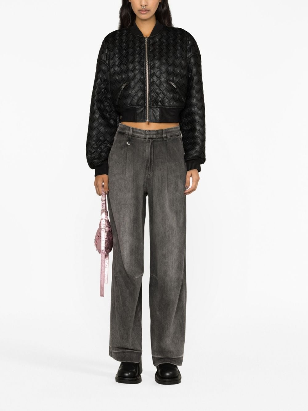 Wayne mid-rise wide-leg jeans - 4
