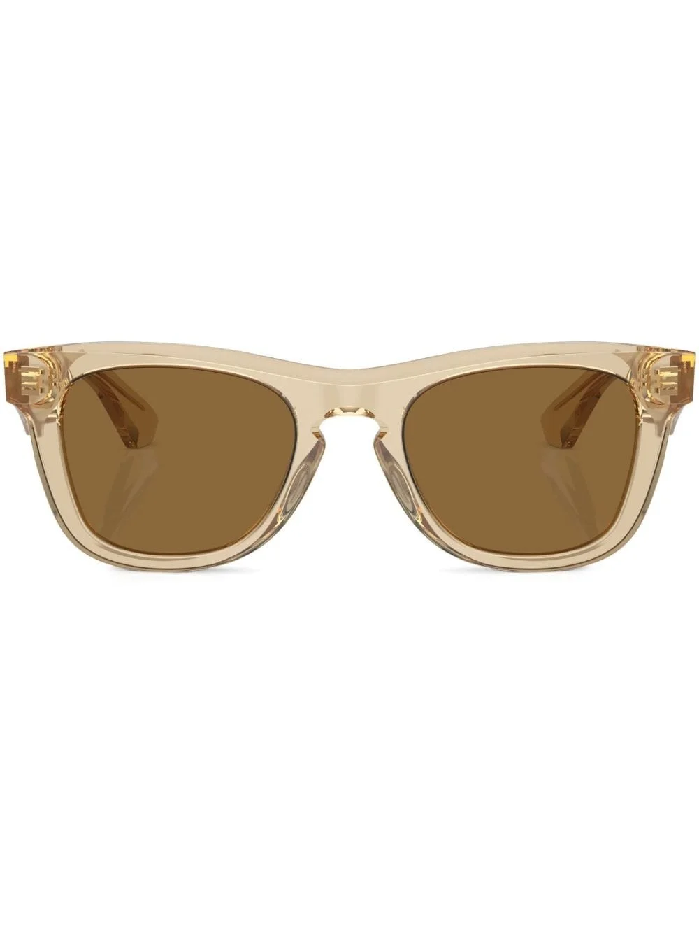 transparent-design square-frame sunglasses - 1